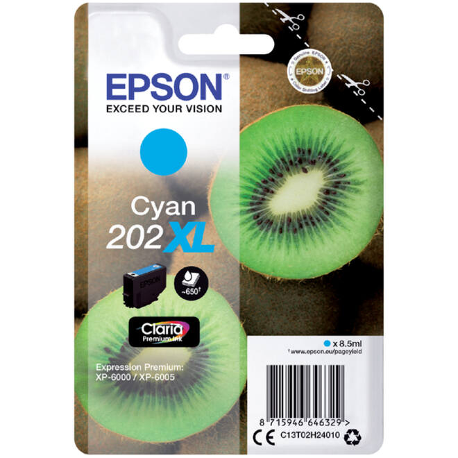 Inktcartridge Epson 202XL T02H24 blauw