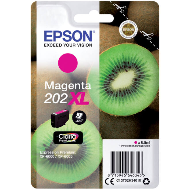 Inktcartridge Epson 202XL T02H34 rood