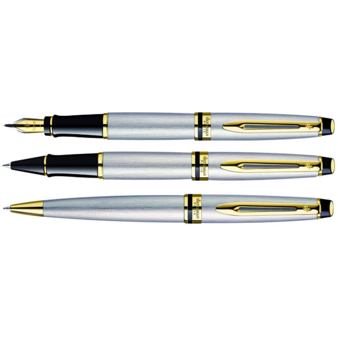 Balpen Waterman Expert stainless steel GT medium
