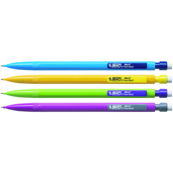 Vulpotlood Bic Matic fun HB 0.7mm blister à 3 stuks