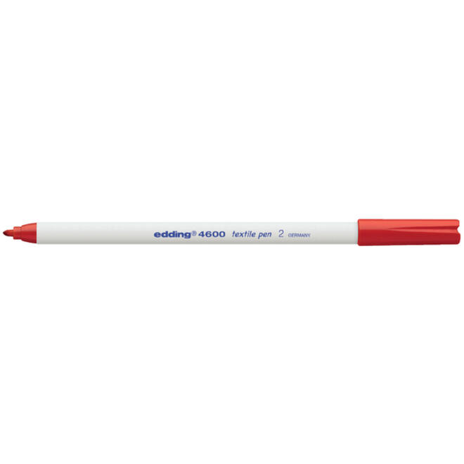 Viltstift edding 4600 textiel rond 1mm rood