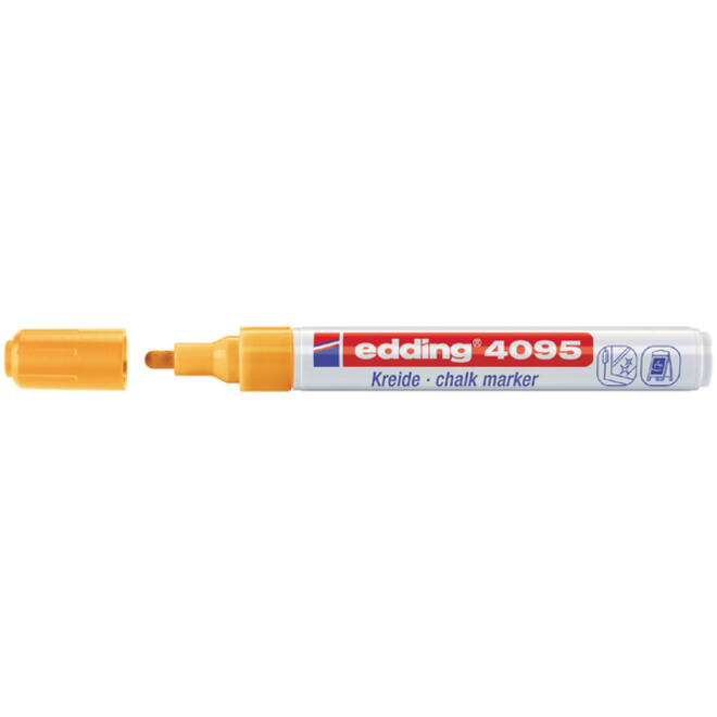 Krijtstift edding 4095 rond 2-3mm neon oranje