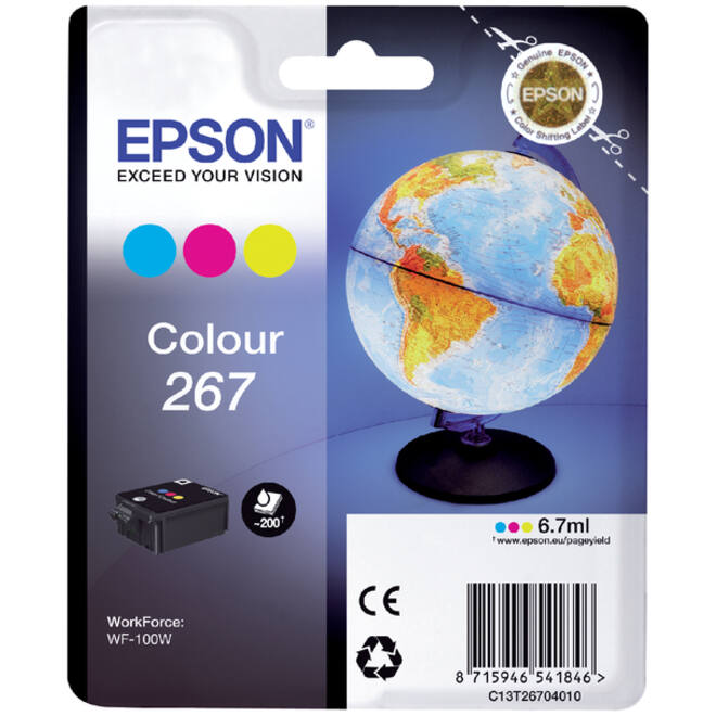 Inktcartridge Epson 267 T2670 3 kleuren