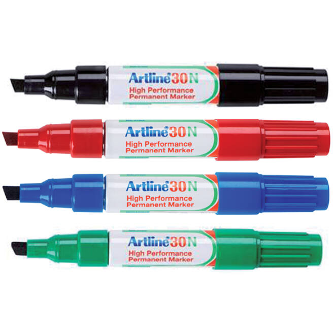 Viltstift Artline 30 schuin 2-5mm blauw