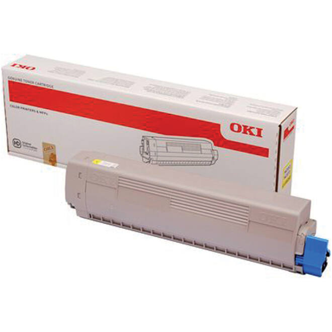 Toner Oki 45862837 geel