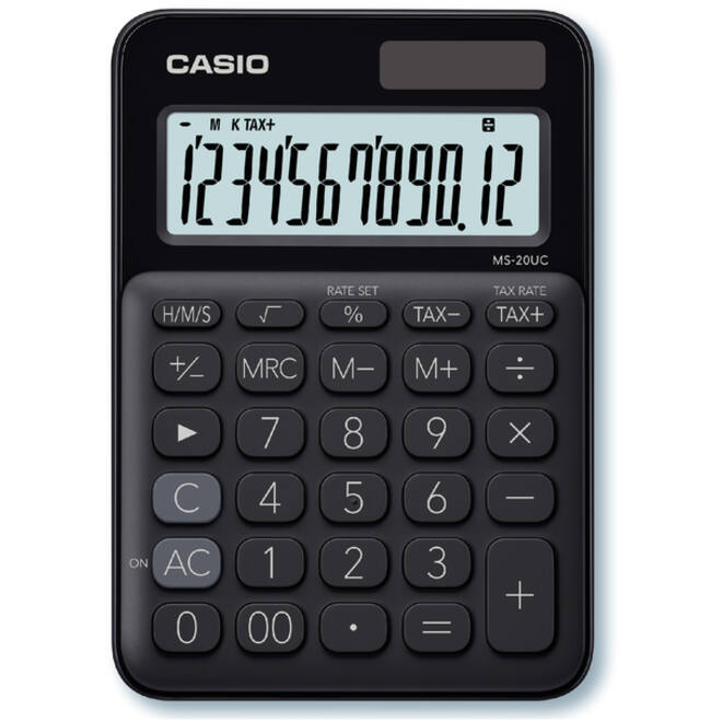 Rekenmachine Casio MS-20UC zwart