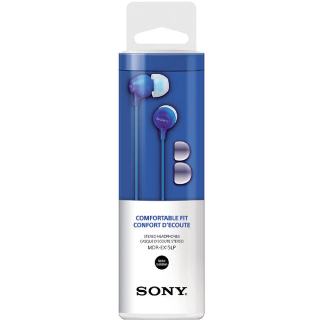 Oortelefoon Sony EX15LP basic blauw