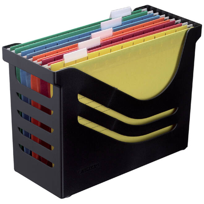 Hangmappenbox Djois Re-Solution + 5 hangmappen zwart