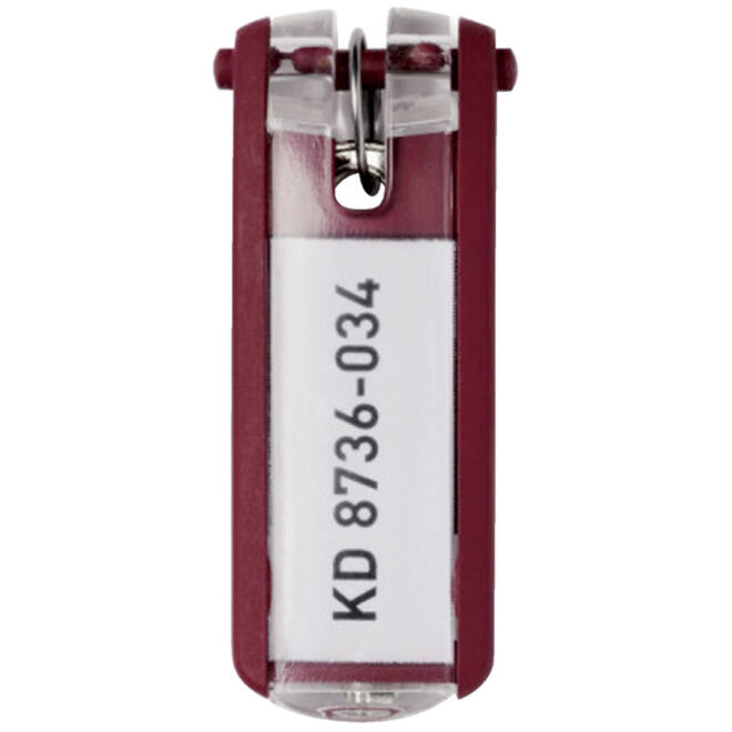 Sleutellabel Durable 1957 met ring rood