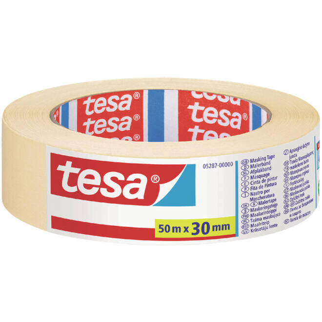 Afplaktape tesa® Economy 30mmx50m geel