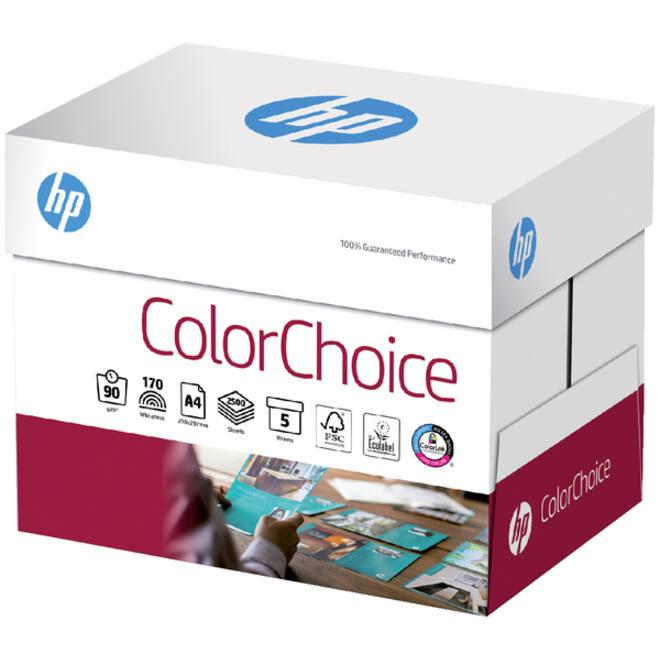 Kleurenlaserpapier HP Color Choice A4 90gr wit 500vel
