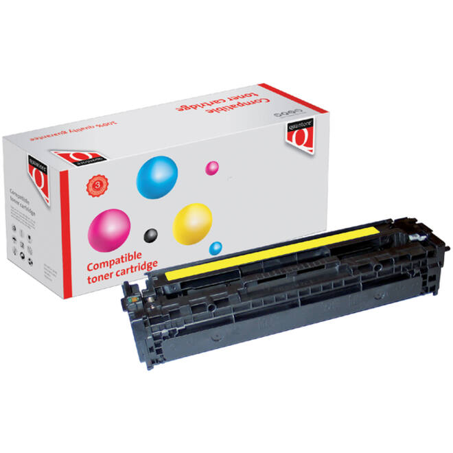 Tonercartridge Quantore alternatief tbv HP CE322A 128A geel