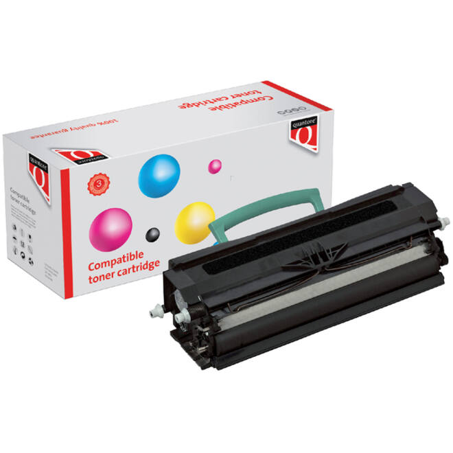 Tonercartridge Quantore alternatief tbv Lexmark E250A11E zwart