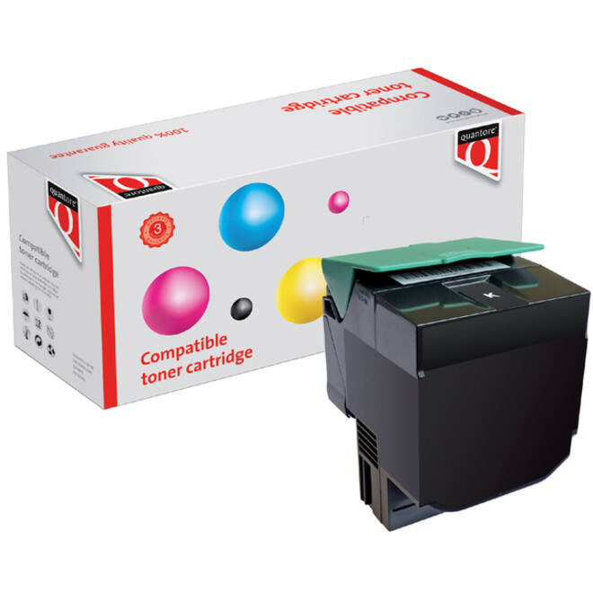 Tonercartridge Quantore alternatief tbv Lexmark C540H1KG zwart