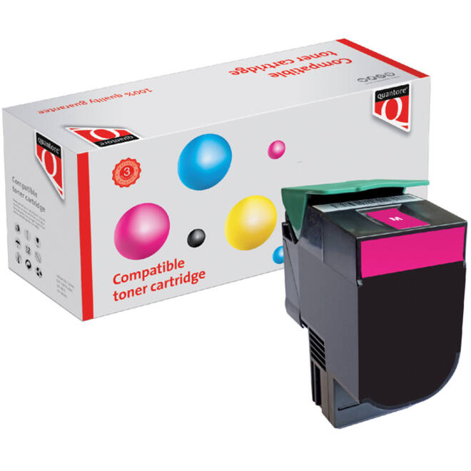 Tonercartridge Quantore alternatief tbv Lexmark C540H1MG rood