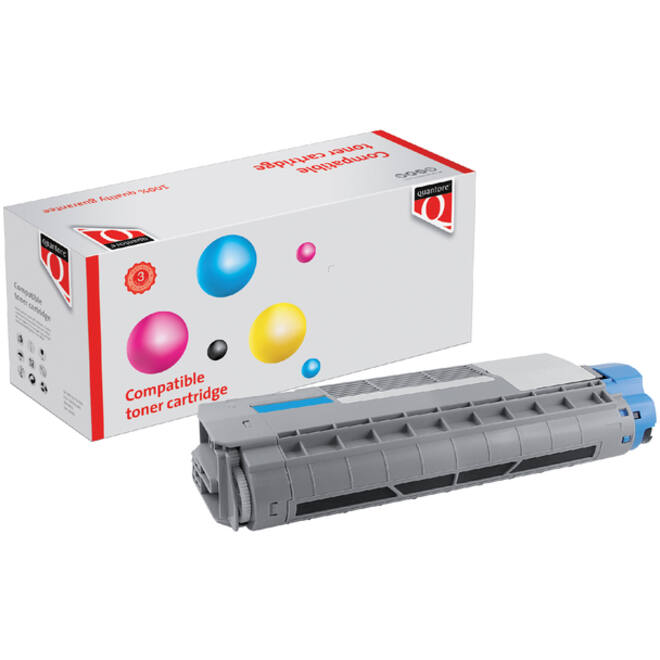 Toner Quantore alternatief tbv Oki 44315307 blauw