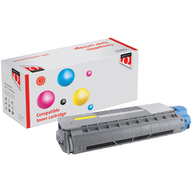 Toner Quantore alternatief tbv Oki 44315305 geel
