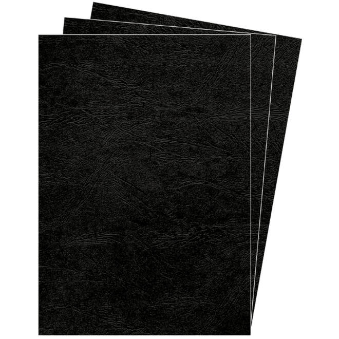 Voorblad Fellowes A4 lederlook zwart 25stuks