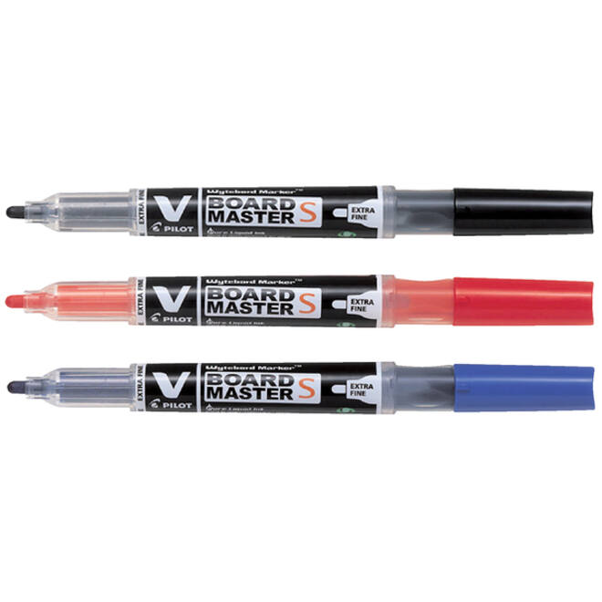 Viltstift Pilot whiteboard rond extra fijn zwart