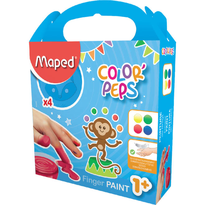 Vingerverf Maped Color'Peps My First set á 4 kleuren
