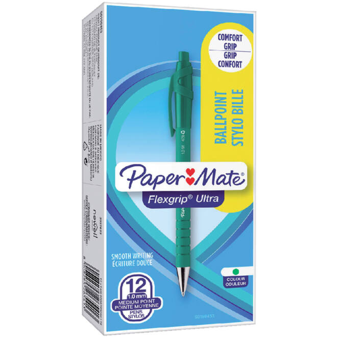 Balpen Paper Mate Flexgrip Ultra medium groen
