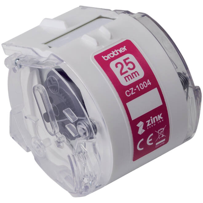 Etiket Brother CZ-1004 25mmX5m kleur opdruk