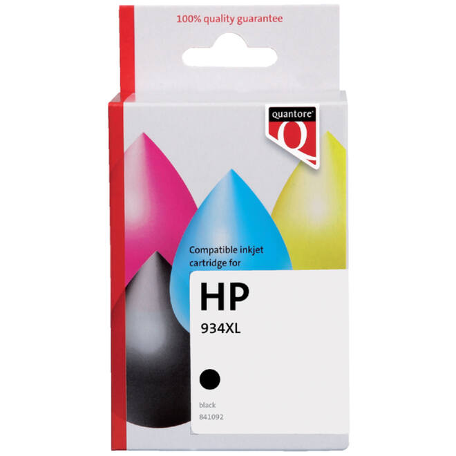 Inktcartridge Quantore alternatief tbv HP C2P23AE 934XL zwart