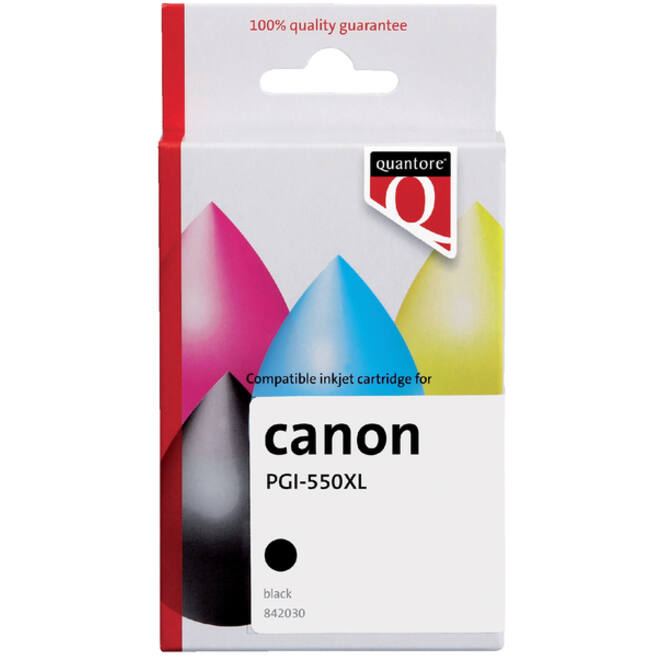 Inktcartridge Quantore alternatief tbv Canon PGI-550XL zwart HC
