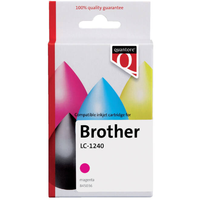 Inktcartridge Quantore alternatief tbv Brother LC-1240 rood