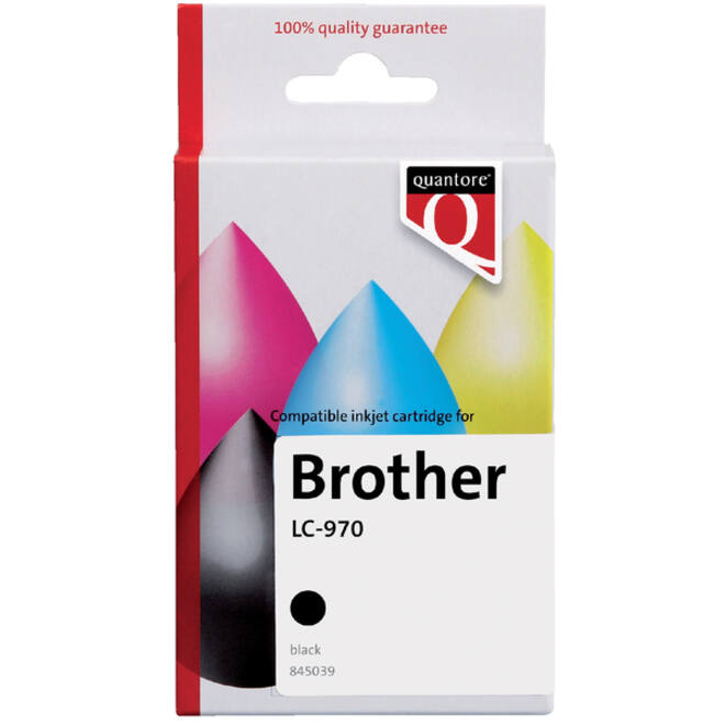Inktcartridge Quantore alternatief tbv Brother LC-970 zwart