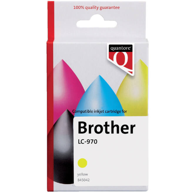 Inktcartridge Quantore alternatief tbv Brother LC-970 geel