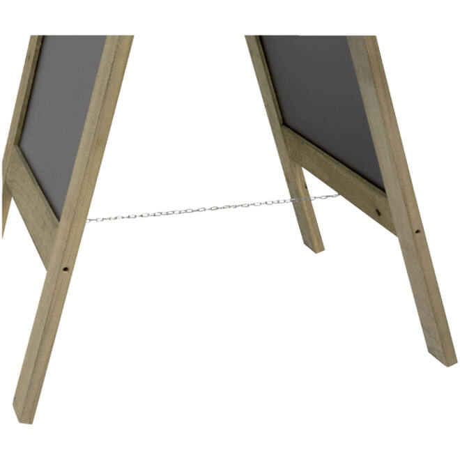 Stoepbord Securit 72x131x4cm steigerhout