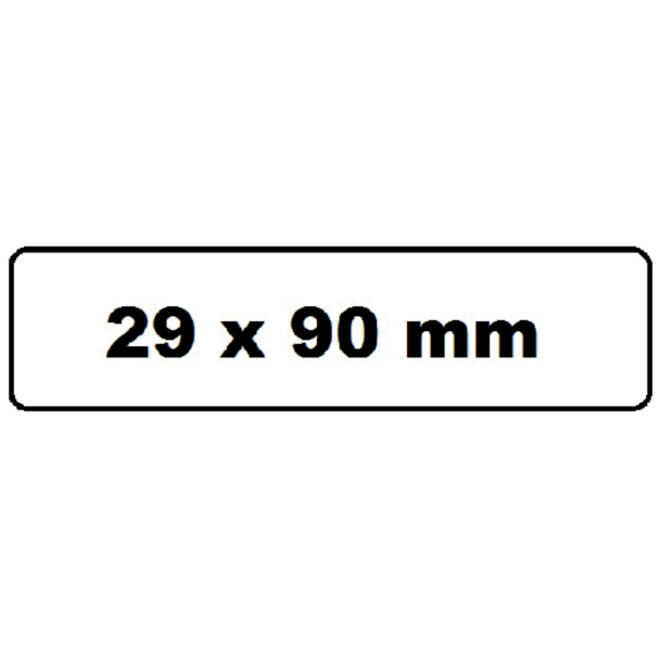 Labeletiket Quantore DK-11201 29x90mm adres wit