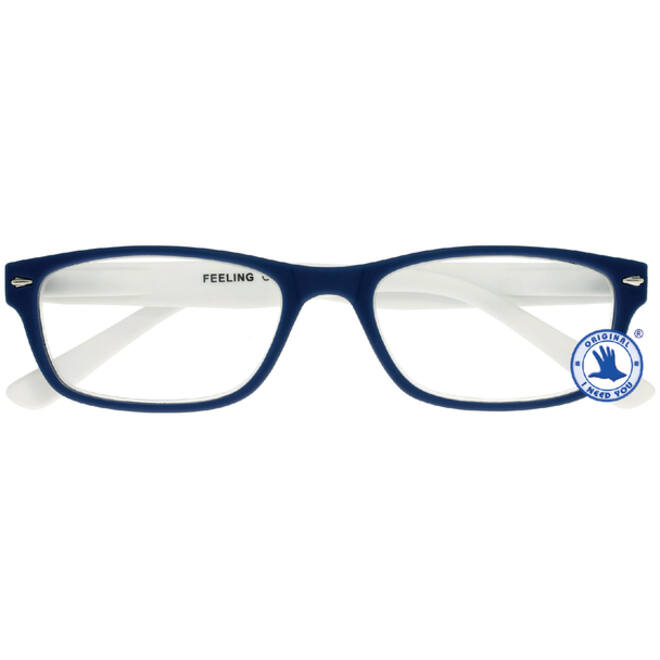 Leesbril I Need You +1.00 dpt Feeling blauw-wit
