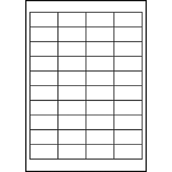 Etiket Avery Zweckform 4780 48.5x25.4mm wit 1000stuks