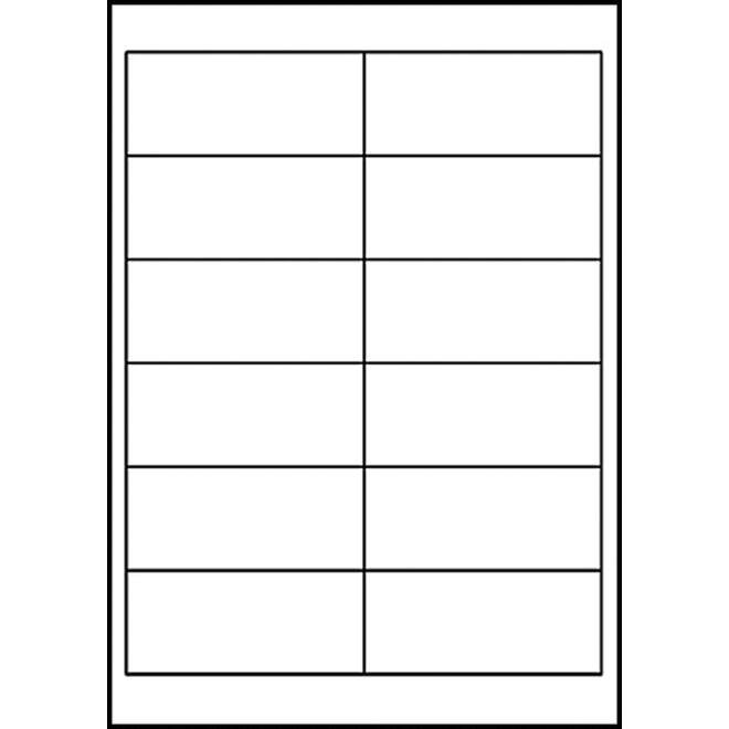 Etiket Avery Zweckform 4781 97x42.3mm wit 300stuks