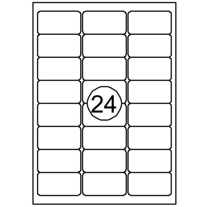 Etiket Quantore 63.5x33.9mm 2400 stuks