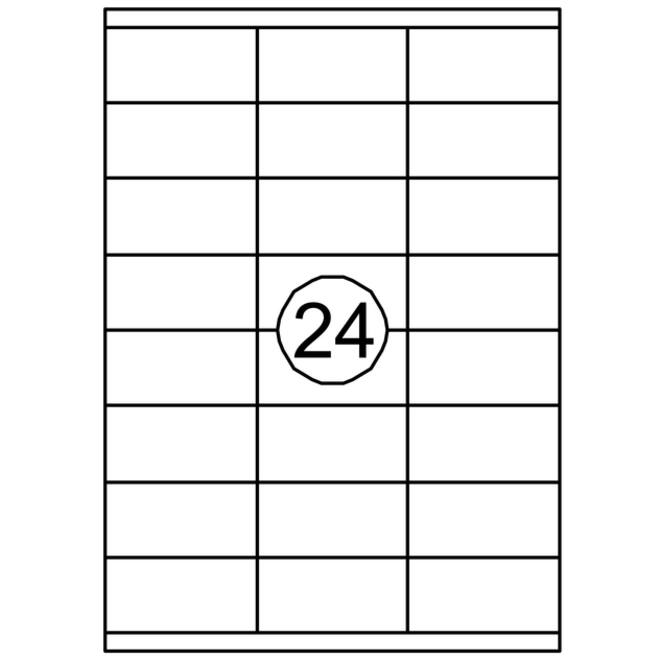 Etiket Quantore 70x35mm 2400stuks