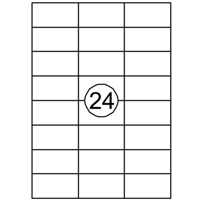Etiket Quantore 70x37mm 2400stuks