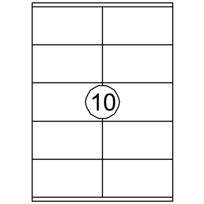 Etiket Avery DP010-100 105x58mm wit 1000Stuks