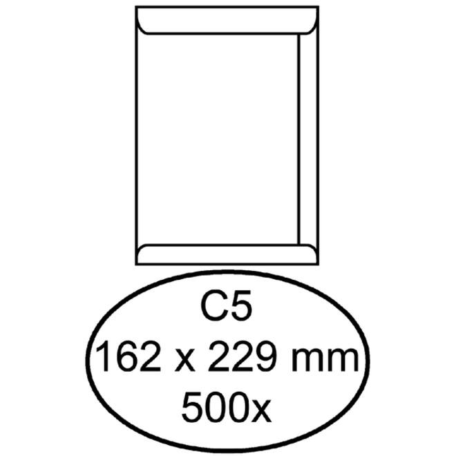 Envelop Quantore akte C5 162x229mm wit 500stuks