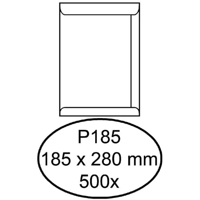 Envelop Quantore akte P185 185x280mm wit 500stuks