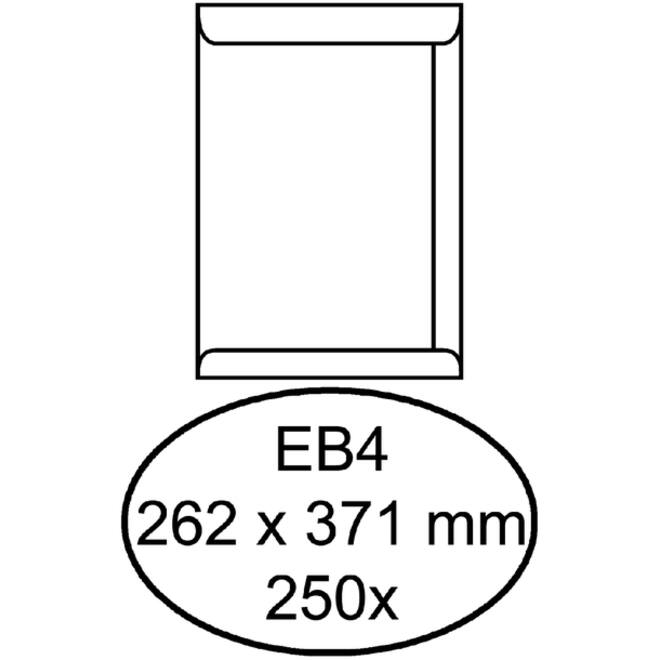 Envelop Quantore akte EB4 262x371mm wit 250stuks