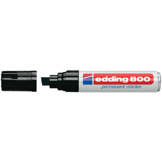 Viltstift edding 800 schuin 4-12mm zwart