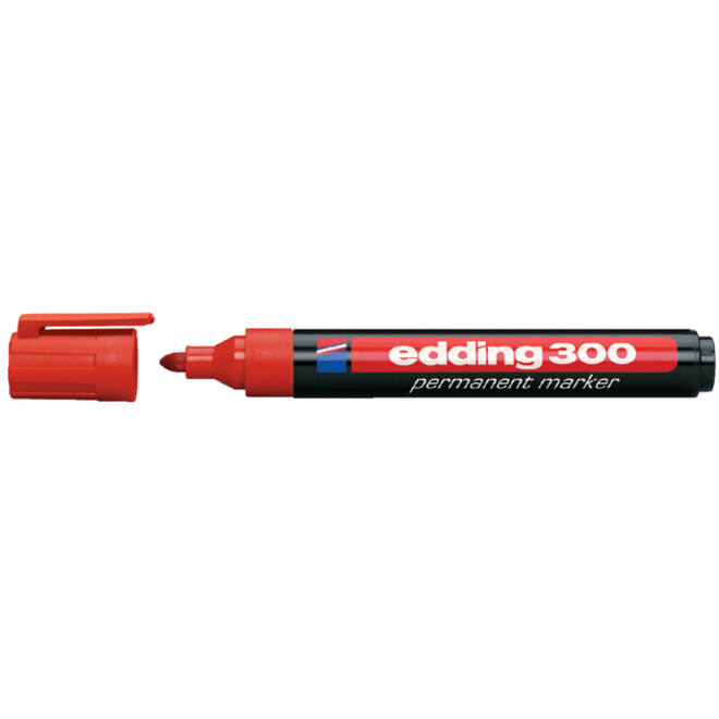 Viltstift edding 300 rond 1.5-3mm rood