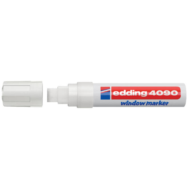 Krijtstift edding 4090 window schuin 4-15mm wit bister à 1 stuk