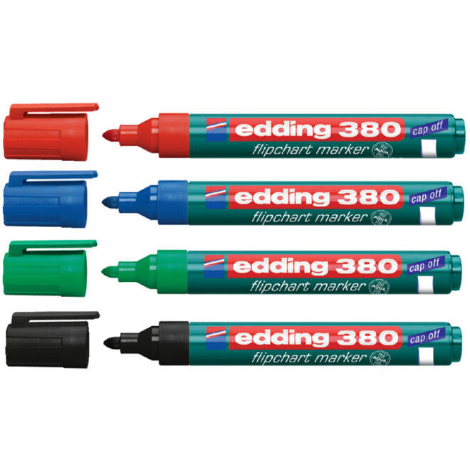 Viltstift edding 380 flipover rond 1.5-3mm groen