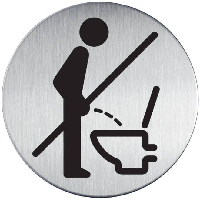 Infobord pictogram Durable 4921 verboden Staand urineren