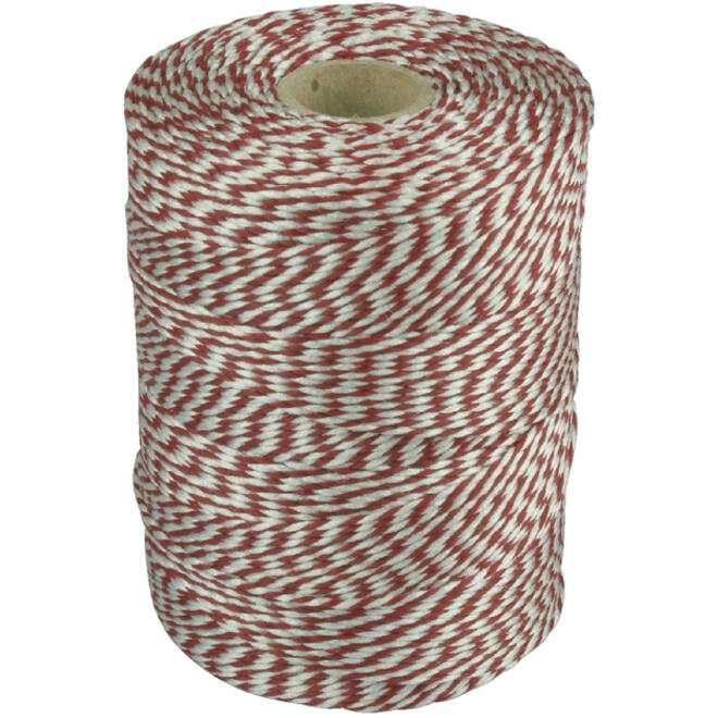 Touw Muller katoen 180 meter rood/wit