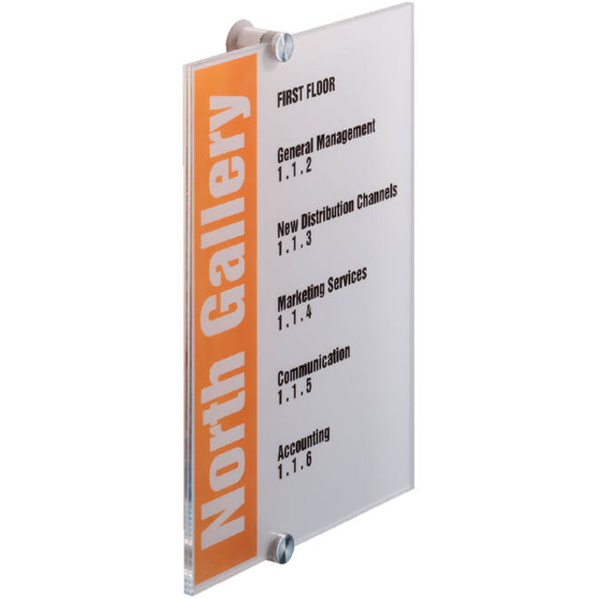 Deurbordje Durable crystal sign 4825 210x297mm